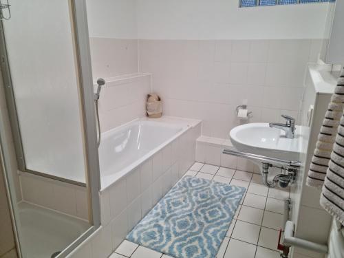 Koupelna v ubytování Ferienwohnung Cavallino Gammelshausen