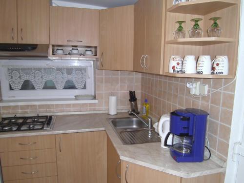 Η κουζίνα ή μικρή κουζίνα στο Apartman Ľudmila