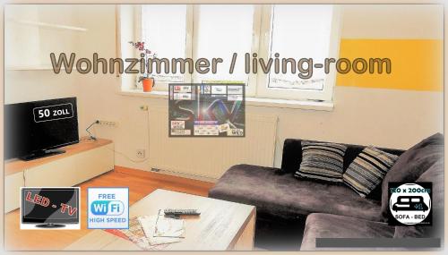 Televisyen dan/atau pusat hiburan di Appartements 4U Rodenbach