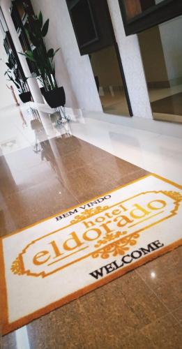 a sign on a counter that reads classifyingifying at Hotel Eldorado in Piraí do Sul