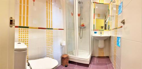 Koupelna v ubytování Hostal Arco Iris