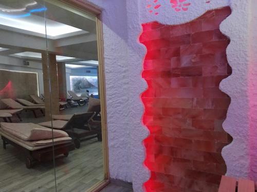 Ein Sitzbereich in der Unterkunft Studio apartman p13