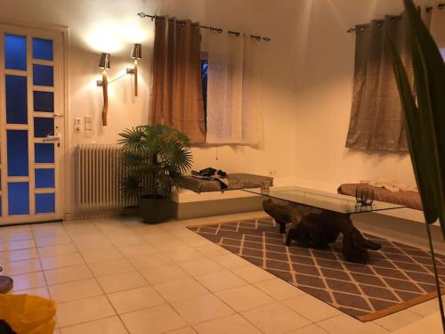 Χώρος καθιστικού στο Villa Anastasia! in STROFYLIA pine FOREST!!!