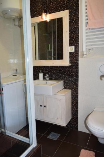 Koupelna v ubytování Apartmani BOBO