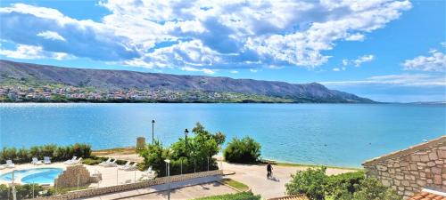 a view of a large body of water at Villa Kajgo-Pag in Pag