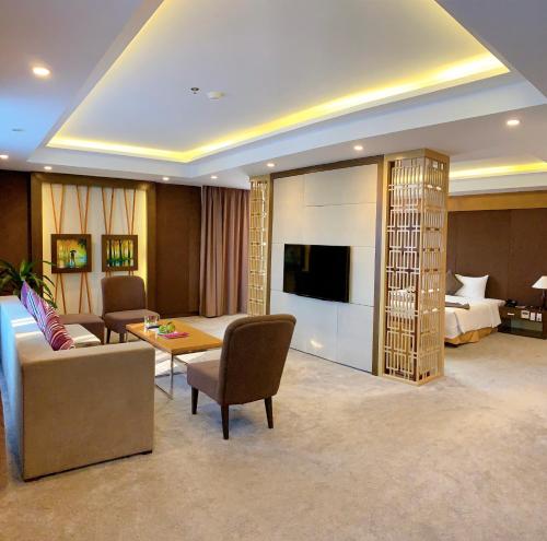 Zona d'estar a Muong Thanh Luxury Nhat Le Hotel