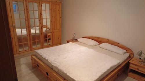 Postel nebo postele na pokoji v ubytování Ferienwohnung Nordsee