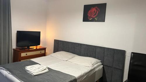 Una cama o camas en una habitación de Willa Larysa Agro