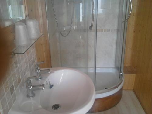 A bathroom at Trevelyan Hotel 