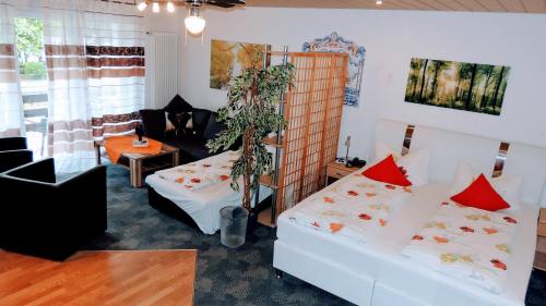 Katil atau katil-katil dalam bilik di Appartements 4U Rodenbach