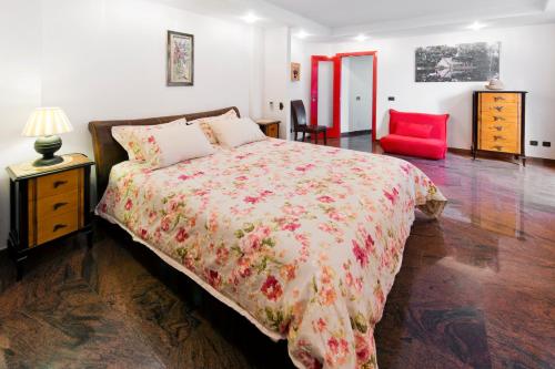 Кровать или кровати в номере Casa Emblemática Topacio
