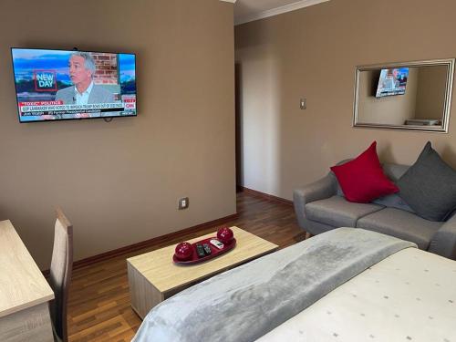 TV a/nebo společenská místnost v ubytování Thokomala Guest House