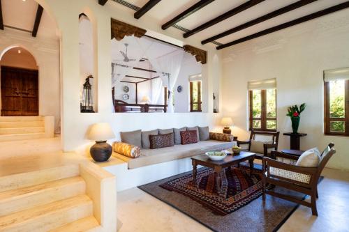 Posezení v ubytování Qambani Luxury Resort
