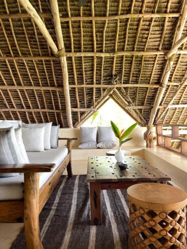 Posezení v ubytování Qambani Luxury Resort
