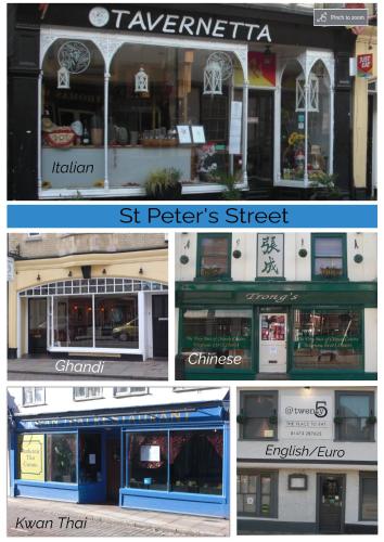 a collage of four pictures of a store at Victorian Terrace Old Stoke - With Self Check In and Free Parking - Rooms at ipswichdigs in Ipswich