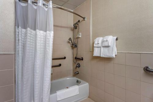Ένα μπάνιο στο Comfort Inn Syosset-Long Island