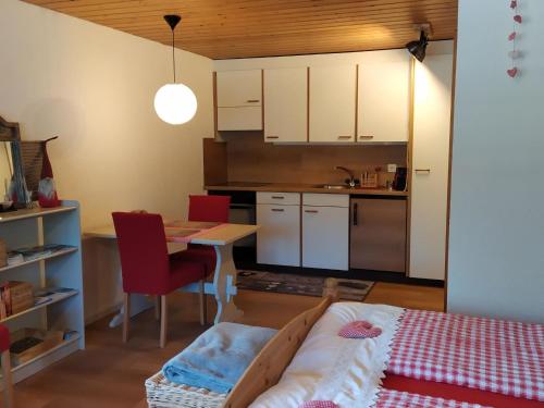 Cuisine ou kitchenette dans l'établissement Apartment Bühlmann