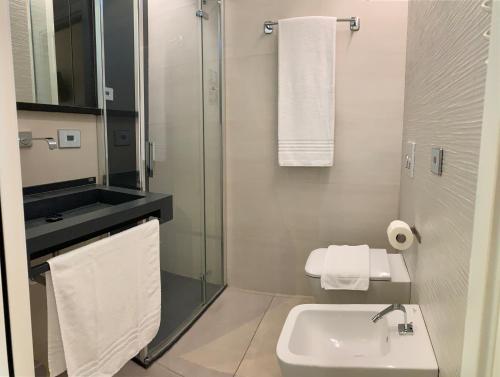 Kúpeľňa v ubytovaní Le 3 Botti Locanda