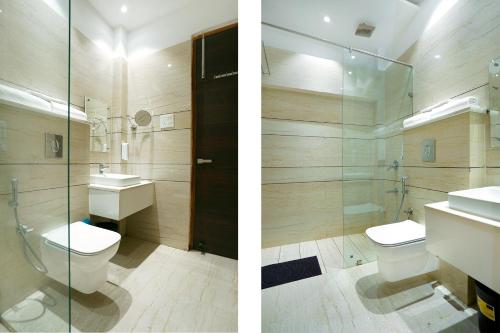 Ένα μπάνιο στο Hotel Aura Grand By Levelup Hotels