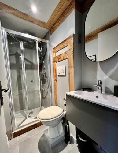Koupelna v ubytování Grey Suite Val d'Isère