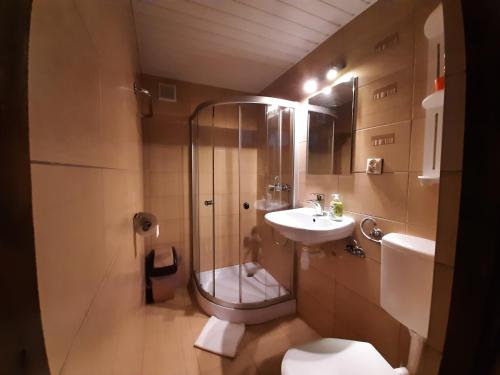 Kúpeľňa v ubytovaní Willa Krokus