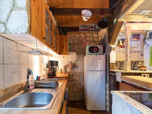 Η κουζίνα ή μικρή κουζίνα στο Ferienhaus in Wismar mit eigener Terrasse