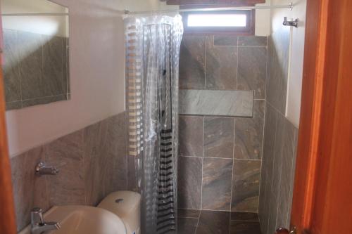 Bilik mandi di Hostal Villa Dulcey