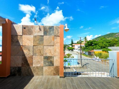 a view from the balcony of a house at Hotel Frailes in Arriaga