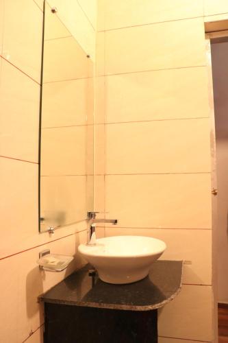 Koupelna v ubytování Hotel Rajat Residency Bijnor