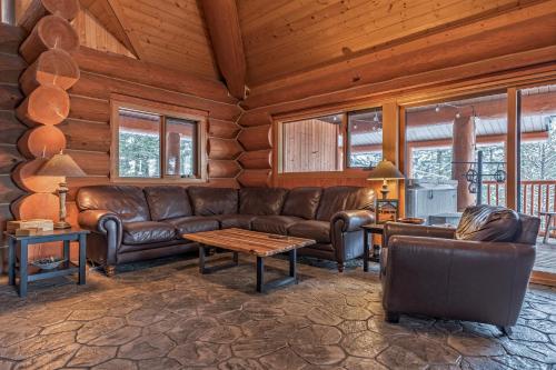 Posezení v ubytování Spirit Lodge at Silverstar