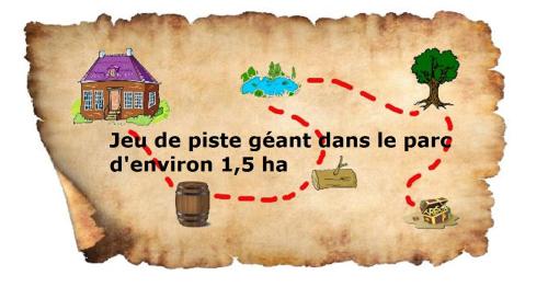 a painting of a house and a tree on a piece of paper at B&B Des Heures Claires in Lasne