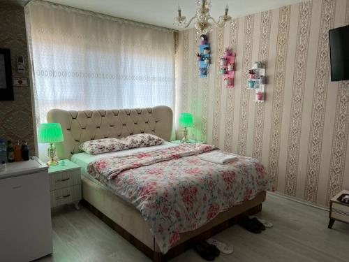 Postel nebo postele na pokoji v ubytování SAYDAM OTEL