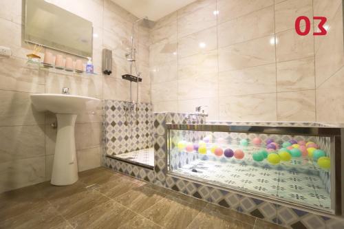 Koupelna v ubytování 閣樂親子旅宿Kids Fun Hotel