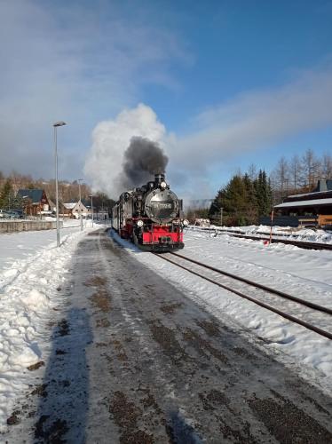 Chalupa ve Vejprtech im Winter