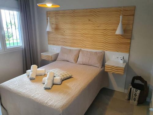 Cama o camas de una habitación en FRONT MER - Sublime appartement moderne te confortable