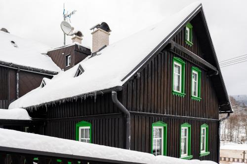 Horská chata Hugo v zimě