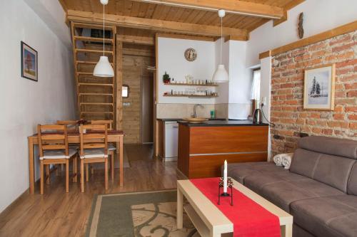Posezení v ubytování Apartament Nad Potokiem