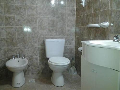 Koupelna v ubytování Hotel Alihuen