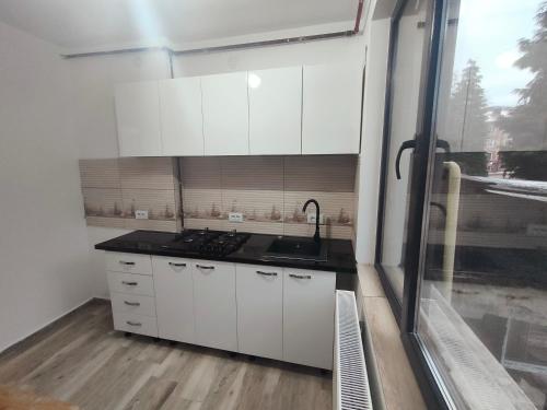 Küche/Küchenzeile in der Unterkunft Apartament Lupeni/Straja