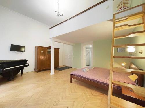 Katil atau katil-katil dalam bilik di A10 Budapest Center Aparthotel