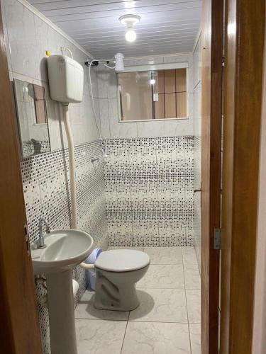 Vonios kambarys apgyvendinimo įstaigoje Hospedaria São José