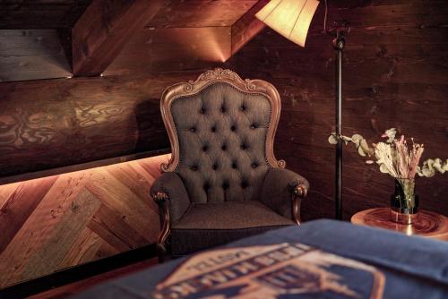 Χώρος καθιστικού στο Timberjacks Siegen Motel