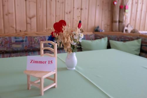 Posezení v ubytování Pension Villa Immergrün