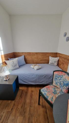 Katil atau katil-katil dalam bilik di Bootshaus Usedom