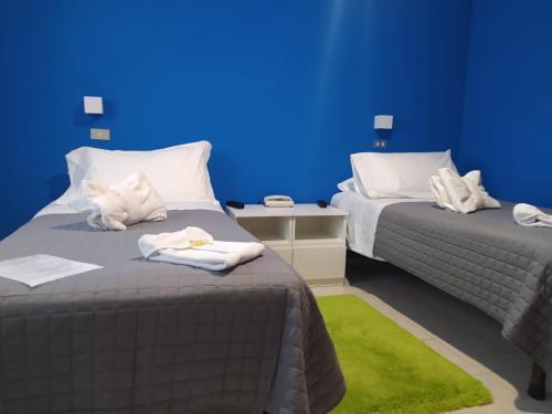 Cama o camas de una habitación en Hotel Baiardo