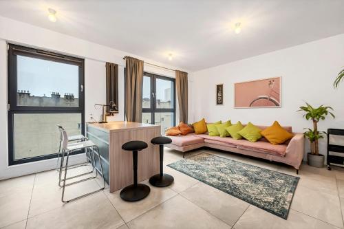 Posedenie v ubytovaní Lumina 4-room apart with large balcony