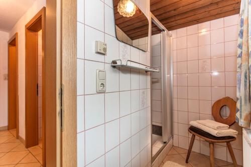Kúpeľňa v ubytovaní Gästehaus Dreier