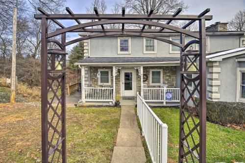 an archway in front of a house at Beckley Studio with Hot Tub, 4 Mi to WVU Tech! in Beckley