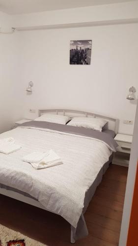 Katil atau katil-katil dalam bilik di Apartament 2 Budiu