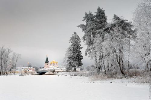 International Camp club Bereg Best Beach Stylish Coastline Valdai Lake National Park talvel